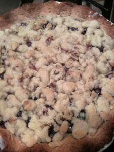 blueberry sour cream pie
